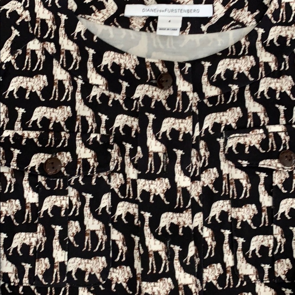 Animal Pattern Short Romper - Picture 2 of 6